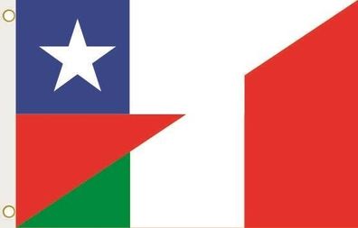 Fahne Flagge Chile-Italien Hissflagge 90 x 150 cm