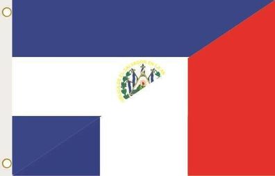 Fahne Flagge El Salvador-Frankreich Hissflagge 90 x 150 cm