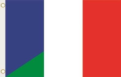 Fahne Flagge Frankreich-Italien Hissflagge 90 x 150 cm