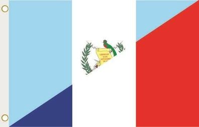 Fahne Flagge Guatemala-Frankreich Hissflagge 90 x 150 cm