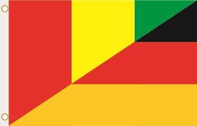 Fahne Flagge Guinea-Deutschland Hissflagge 90 x 150 cm