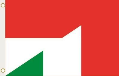 Fahne Flagge Indonesien-Italien Hissflagge 90 x 150 cm
