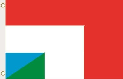 Fahne Flagge Luxemburg-Italien Hissflagge 90 x 150 cm