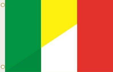Fahne Flagge Mali-Italien Hissflagge 90 x 150 cm