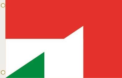 Fahne Flagge Monaco-Italien Hissflagge 90 x 150 cm