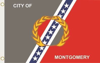 Fahne Flagge Montgomery City Alabama Hissflagge 90 x 150 cm