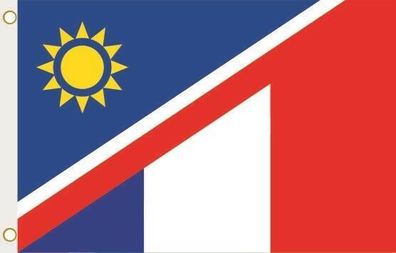 Fahne Flagge Namibia-Frankreich Hissflagge 90 x 150 cm