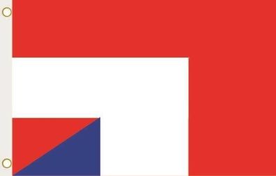 Fahne Flagge Österreich-Frankreich Hissflagge 90 x 150 cm