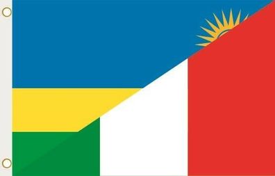 Fahne Flagge Ruanda-Italien Hissflagge 90 x 150 cm