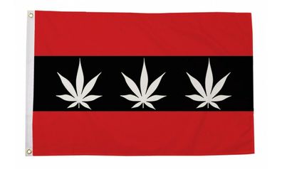 Fahne Flagge Amsterdam Marihuana Hanf 90 x 150 cm