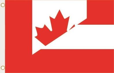 Fahne Flagge Kanada-Österreich Hissflagge 90 x 150 cm