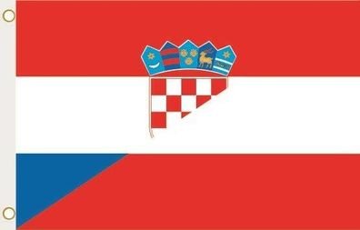 Fahne Flagge Kroatien-Österreich Hissflagge 90 x 150 cm