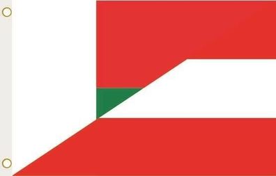 Fahne Flagge Madagaskar-Österreich Hissflagge 90 x 150 cm
