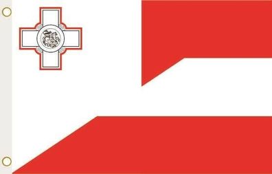 Fahne Flagge Malta-Österreich Hissflagge 90 x 150 cm