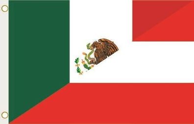 Fahne Flagge Mexiko-Österreich Hissflagge 90 x 150 cm