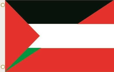 Fahne Flagge Palästina-Österreich Hissflagge 90 x 150 cm
