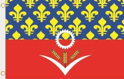 Fahne Flagge Seine Saint Denis Department Hissflagge 90 x 150 cm