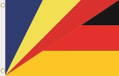Fahne Flagge Seychellen-Deutschland Hissflagge 90 x 150 cm