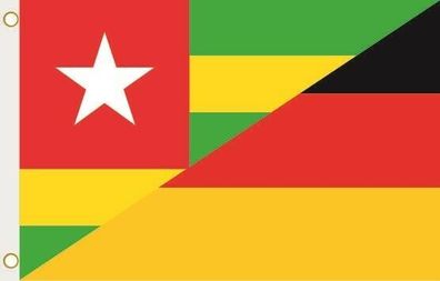 Fahne Flagge Togo-Deutschland Hissflagge 90 x 150 cm