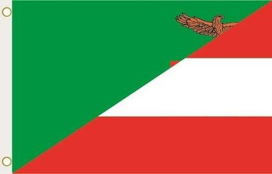 Fahne Flagge Sambia-Österreich Hissflagge 90 x 150 cm