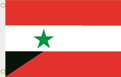 Fahne Flagge Syrien-Österreich Hissflagge 90 x 150 cm