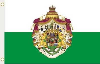 Fahne Flagge Königreich Sachsen großes Wappen Hissflagge 90 x 150 cm