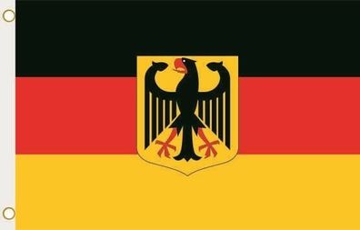 Flagge Fahne Deutschland mit Adler 90 x 150 cm zum Hissen