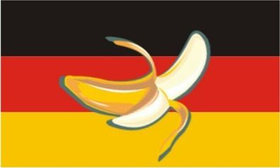Fahne Flagge Bananenrepublik Deutschland Bananenfahne 90 x 150 cm