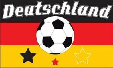 Fahne Flagge Deutschland Fanflagge Fußball Motiv Nr. 14 in der Größe 90 x 150 cm