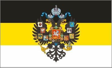 Fahne Flagge Russland Romanov mit Adler 90 x 150 cm
