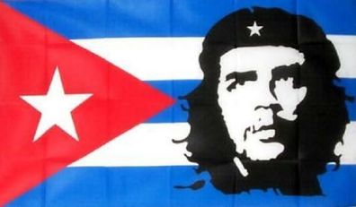 Fahne Flagge Kuba mit Che Guevara 90 x 150 cm