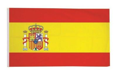Fahne Flagge Spanien mit Wappen 90 x 150 cm
