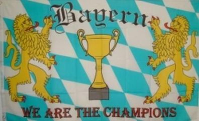 Fahne Flagge Bayern We are the Champions 90 x 150 cm