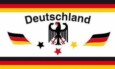 Fahne Flagge Deutschland Fanflagge Motiv Nr. 1 Größe 90 x 150 cm