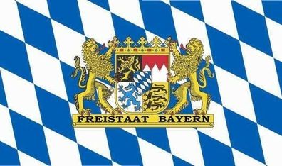 Fahne Flagge Freistaat Bayern 90 x 150 cm