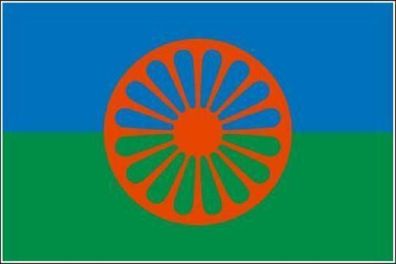 Fahne Flagge Sinti und Roma 90 x 150 cm