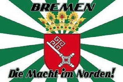 Fahne Flagge Bremen - Die Macht aus dem Norden 90 x 150 cm