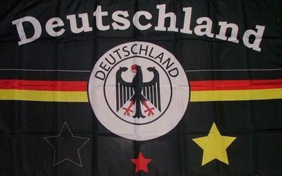 Fahne Flagge Deutschland Fanflagge schwarz 90 x 150 cm
