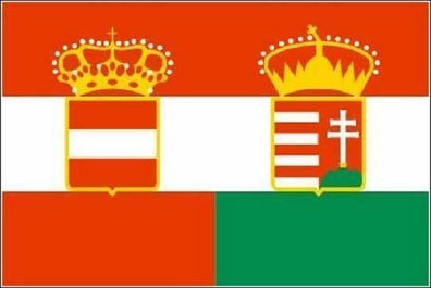 Fahne Flagge Österreich-Ungarn Handelsflagge 90 x 150 cm