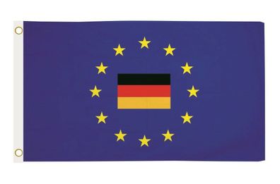 Fahne Flagge Europa mit Deutschland 90 x 150 cm