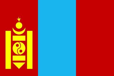 Fahne Flagge Mongolei 90 x 150 cm