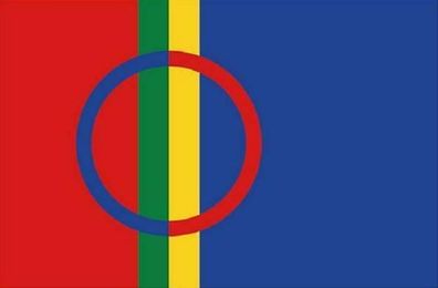 Fahne Flagge Samen Sami Lappland 90 x 150 cm