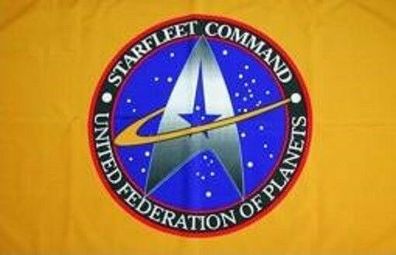Fahne Flagge Starfleet Command 90 x 150 cm