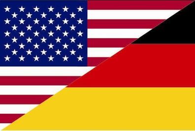 Fahne Flagge Freundschaftsfahne Deutschland - USA 90 x 150 cm