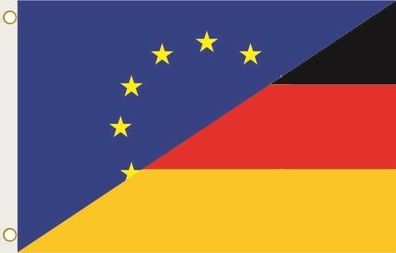 Fahne Flagge Europa-Deutschland Hissflagge 90 x 150 cm