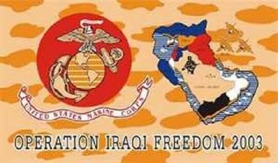 Fahne Flagge Irak Operation Freedom 90 x 150 cm