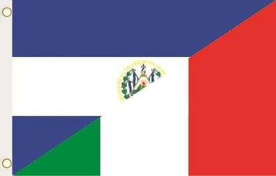 Fahne Flagge El Salvador-Italien Hissflagge 90 x 150 cm