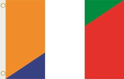 Fahne Flagge Elfenbeinküste-Frankreich Hissflagge 90 x 150 cm