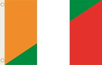 Fahne Flagge Elfenbeinküste-Italien Hissflagge 90 x 150 cm