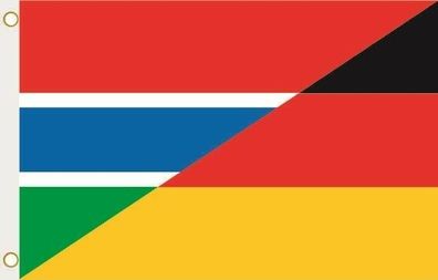 Fahne Flagge Gambia-Deutschland Hissflagge 90 x 150 cm